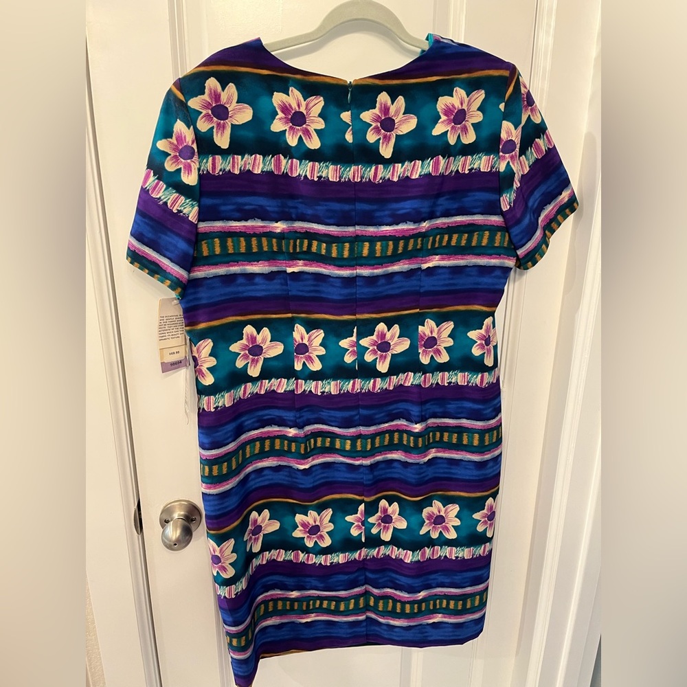 Vintage 90s Foley’s floral shift dress size 18W petite